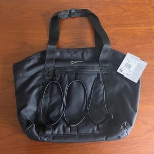 NWT Nike One Women's Training Tote Bag (18L) CV0063-010 Black white